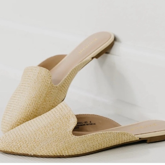 New Bamboo The Journal Raffia Mule Women’s Size 7 - Picture 1 of 14
